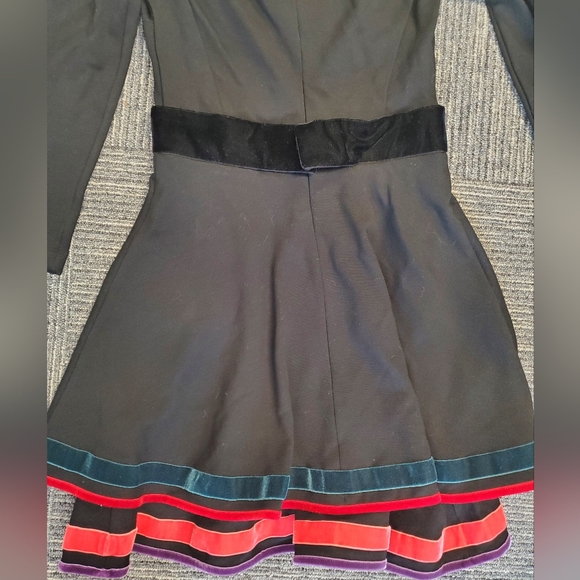 Just Cavalli Black Floral Embroidered Dress sz 40 - Picture 11 of 13